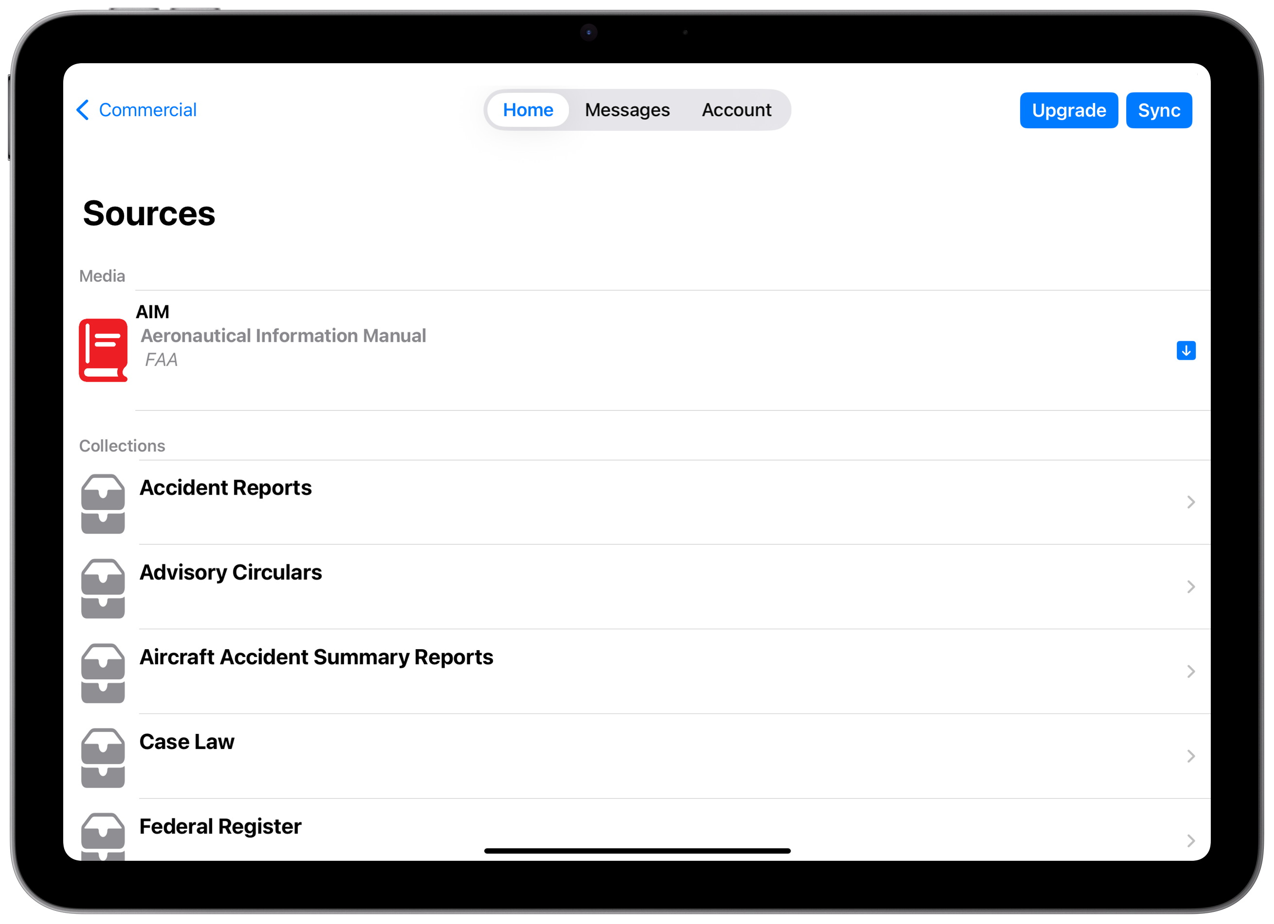 Sources and updates library